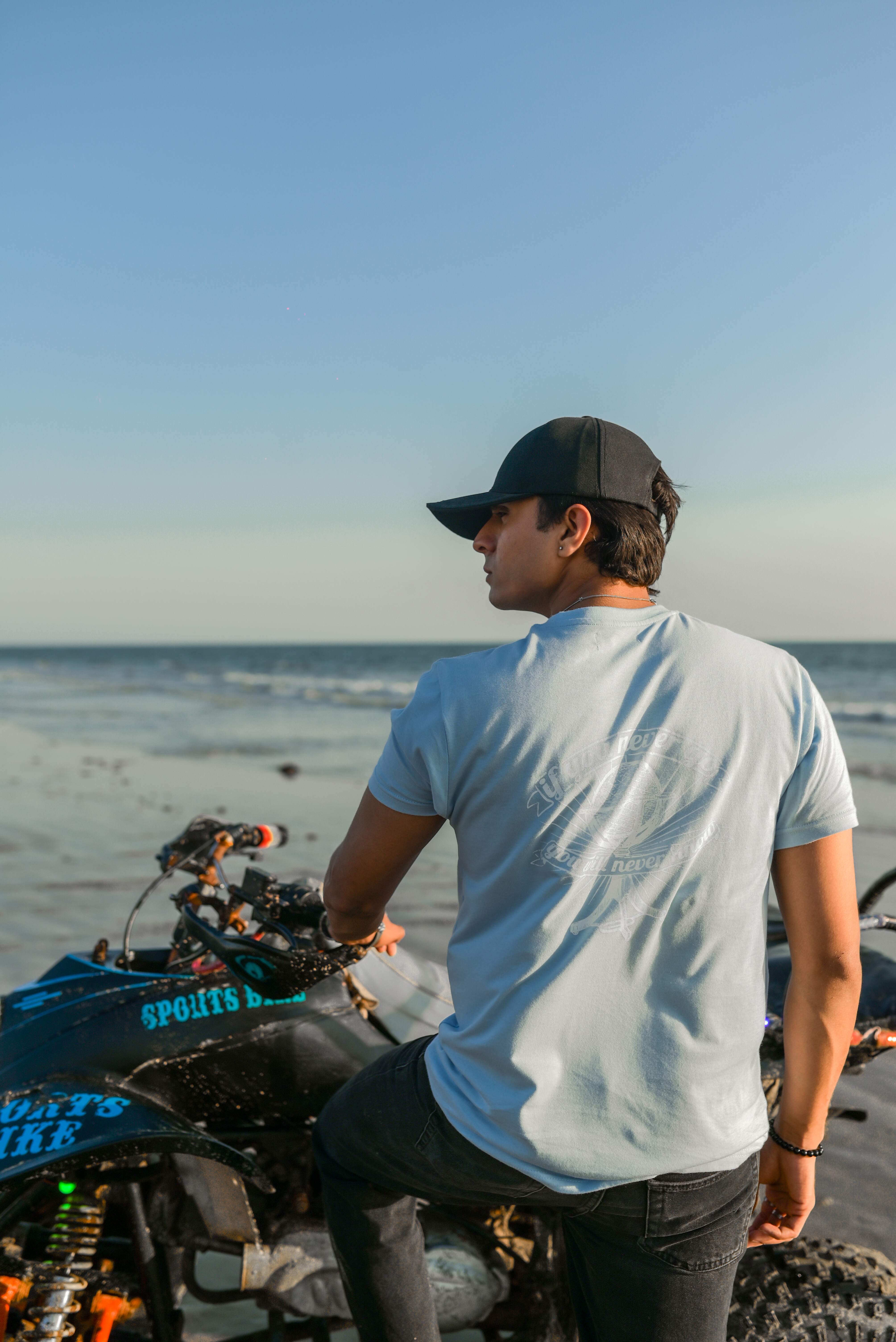 Blue / Mauve Unisex Graphic Tee